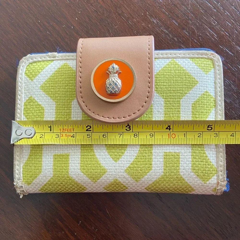 💜 Spartina 449 Heyward Yacht Club Mini Wallet Retro Pineapple